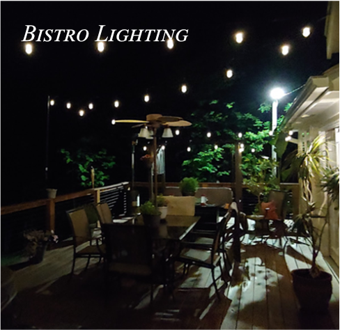 Bistro Lighting Installation